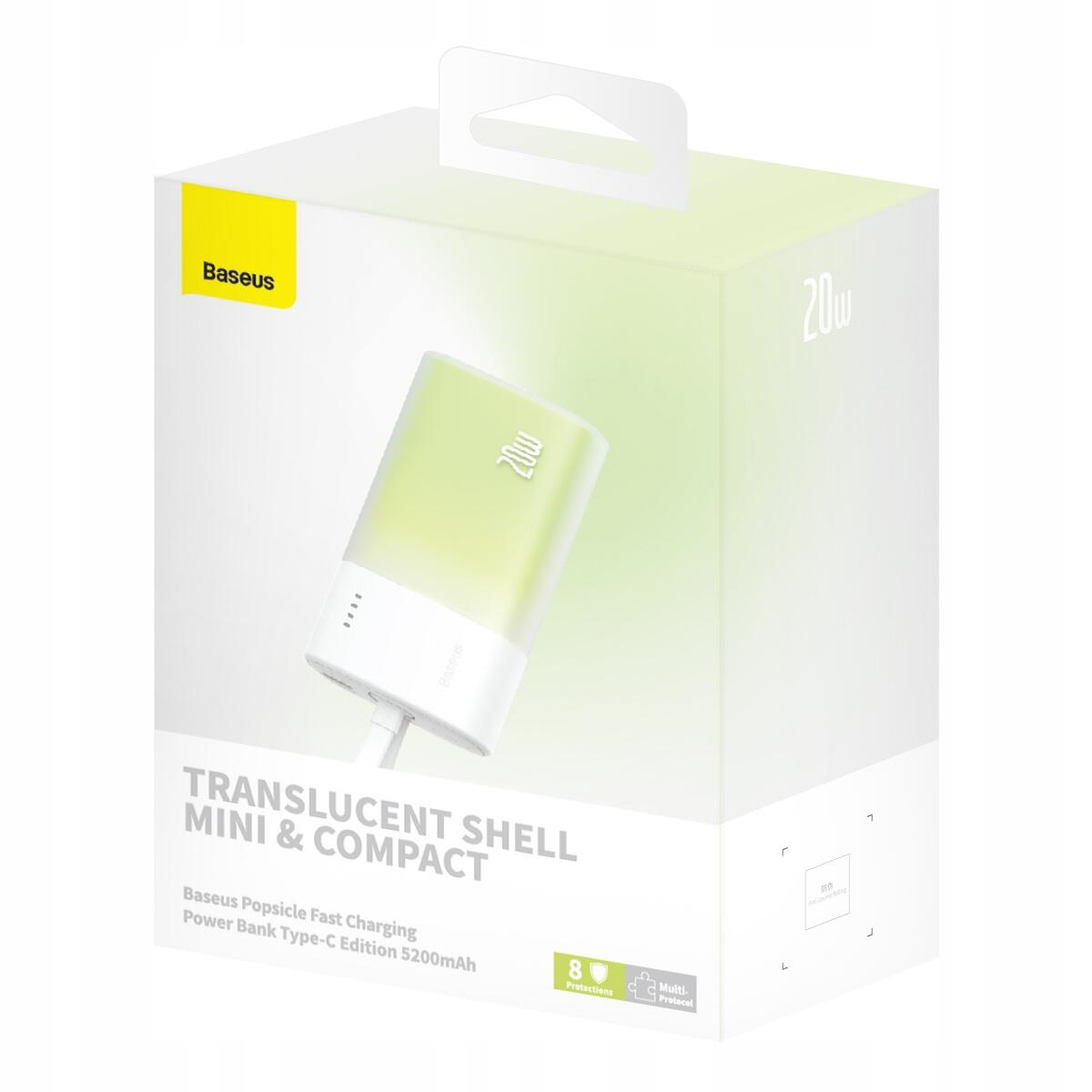 Chargeur Portable Baseus 20W 5200mAh avec Câble Lightning Intégré 7/7