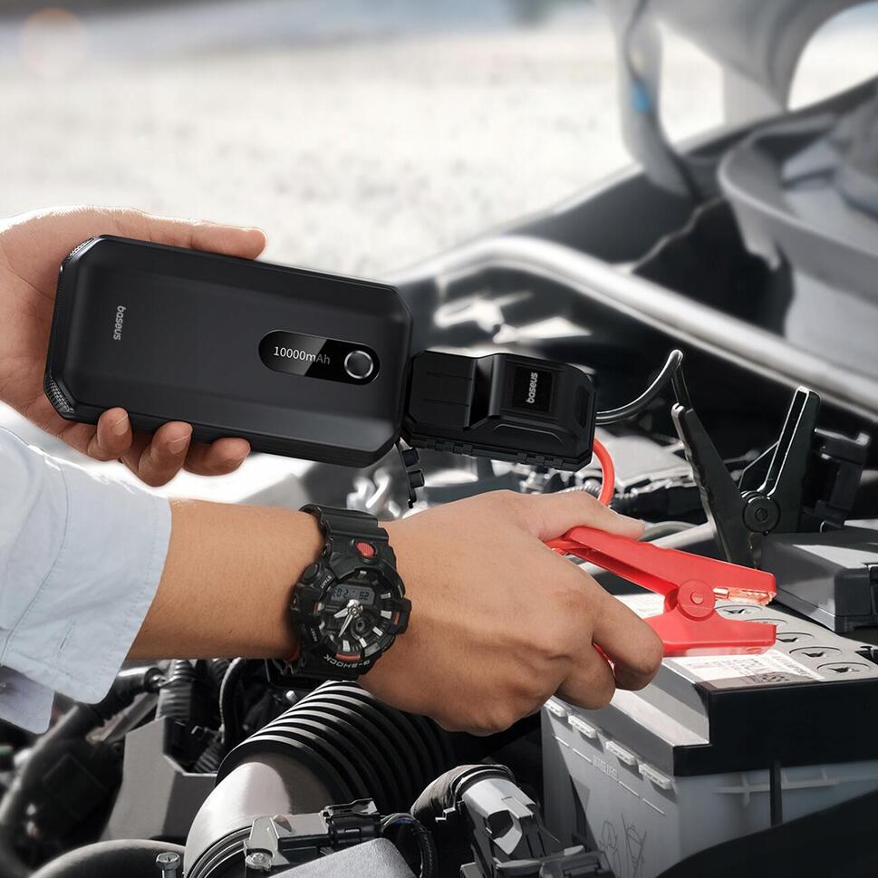 Baseus jump starter booster 10000mah 1000a urządzenie rozruchowe powerbank