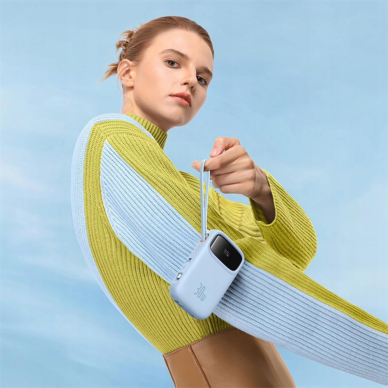 Baseus Power Bank Veloce QPow 2 30W 10000mAh con Cavi USB-C 6/7