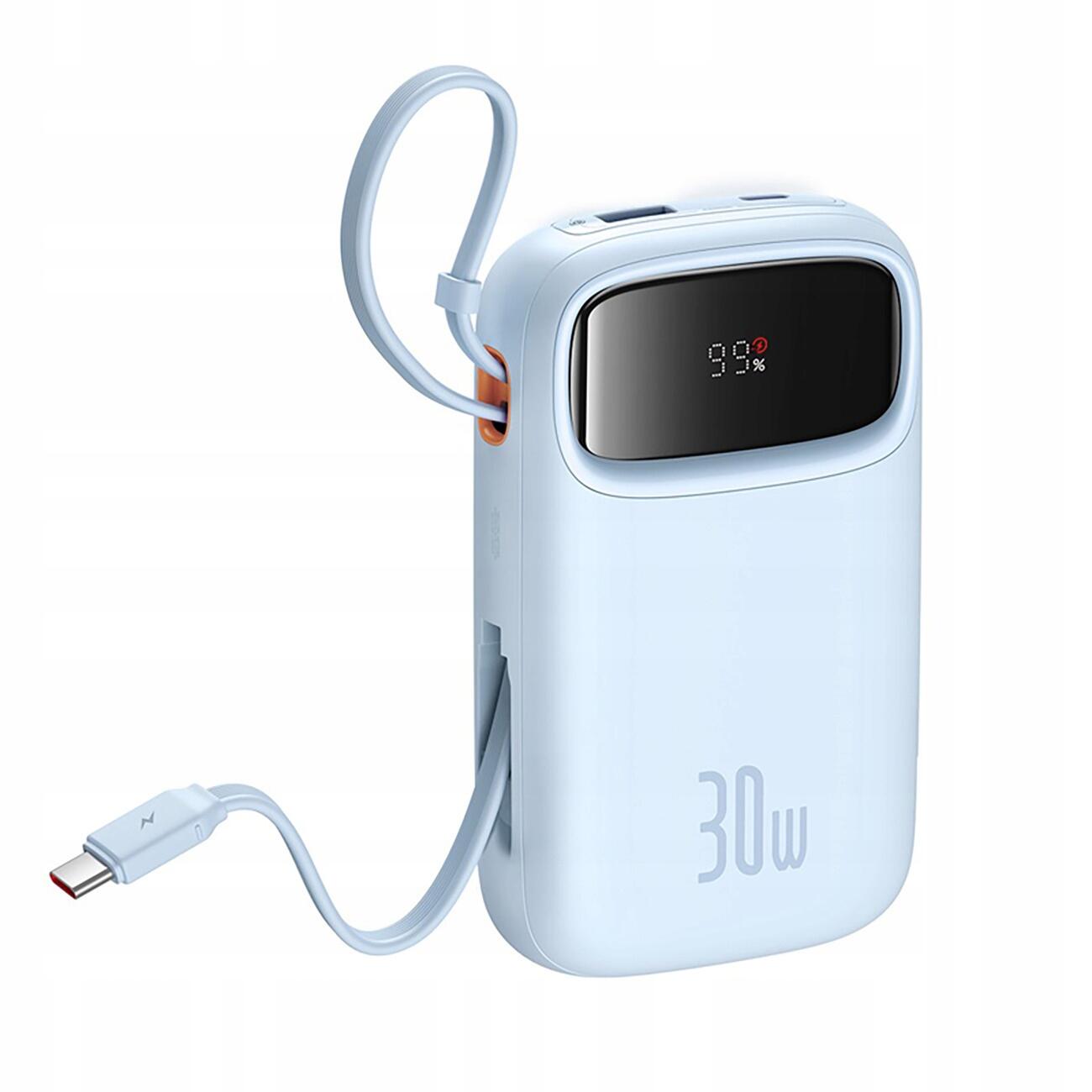 Baseus Power Bank Veloce QPow 2 30W 10000mAh con Cavi USB-C 4/7