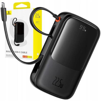 Baseus 10000mAh Powerbank mit 22,5W Schnellladung & USB-C Kabel