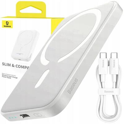 Baseus magnetische powerbank 6000mah 20w mini draadloze oplader