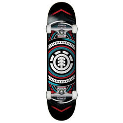 Skateboard Pro Element Hatched Red Blue 8.0''
