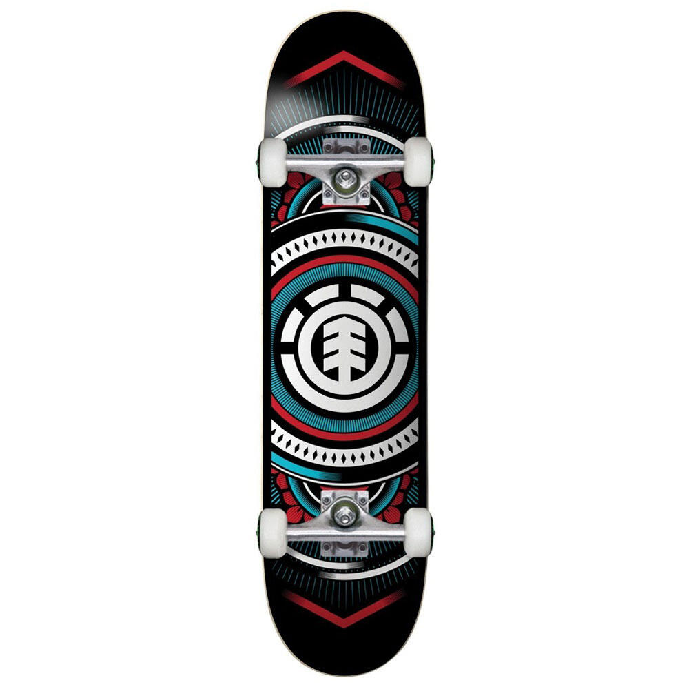 ELEMENT Skateboard Pro Element Hatched Red Blue 8.0''