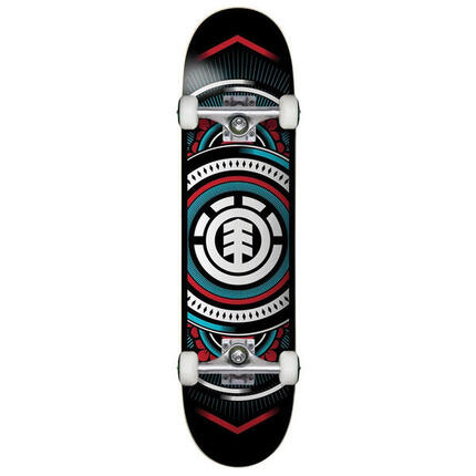 Skateboard Pro Element Hatched Red Blue 8.0''