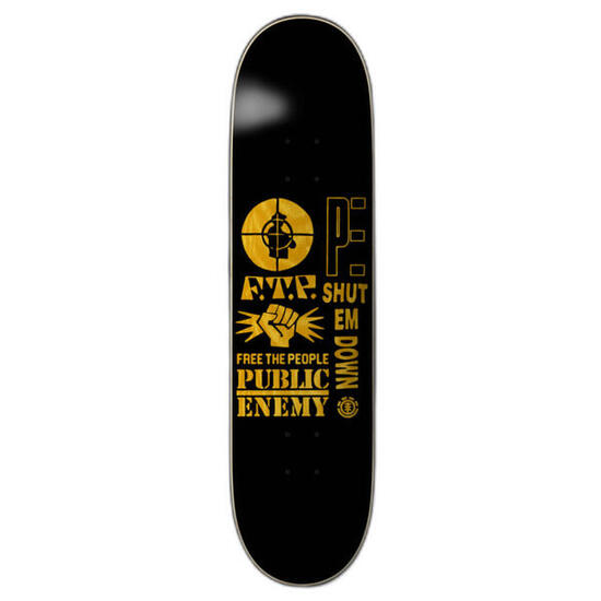 Skateboard Deck Element X Public Enemy Pexe Shut Em Down 8.25''