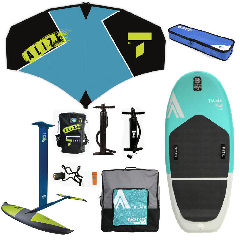 WOW Productos completo para começar facilmente no Wingfoil Asa, prancha foil