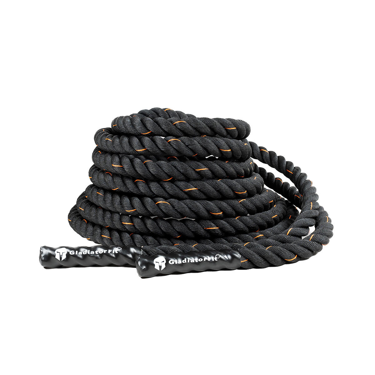 Gladiatorfit - Corde De Combat "battle Rope" Ondulatoire En Polyester 15m Gladiatorfit - Console - Blanc|noir - No Size - Decathlon