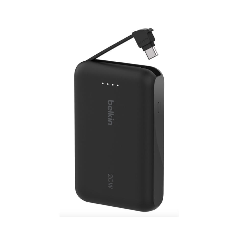 BoostCharge Power Bank 10K with Integrated Cable （Black）