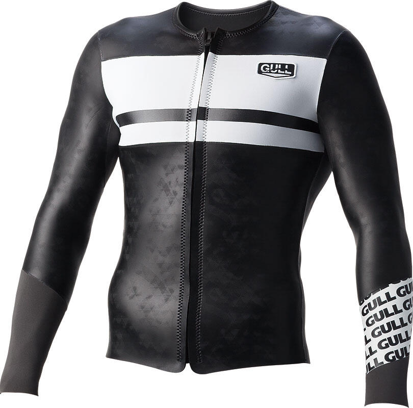 GULL 【2mm JERSEY TOPPER】 Gull Men's 2mm SKIN Topper II-Black/White-ML