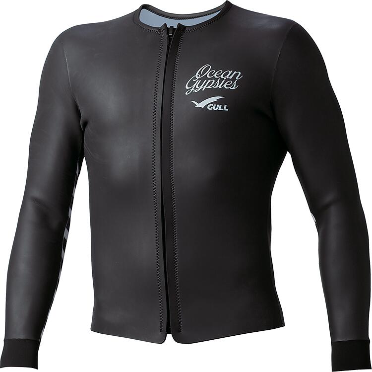 Gull Men's 2mm SKIN Topper II-Black/White-ML