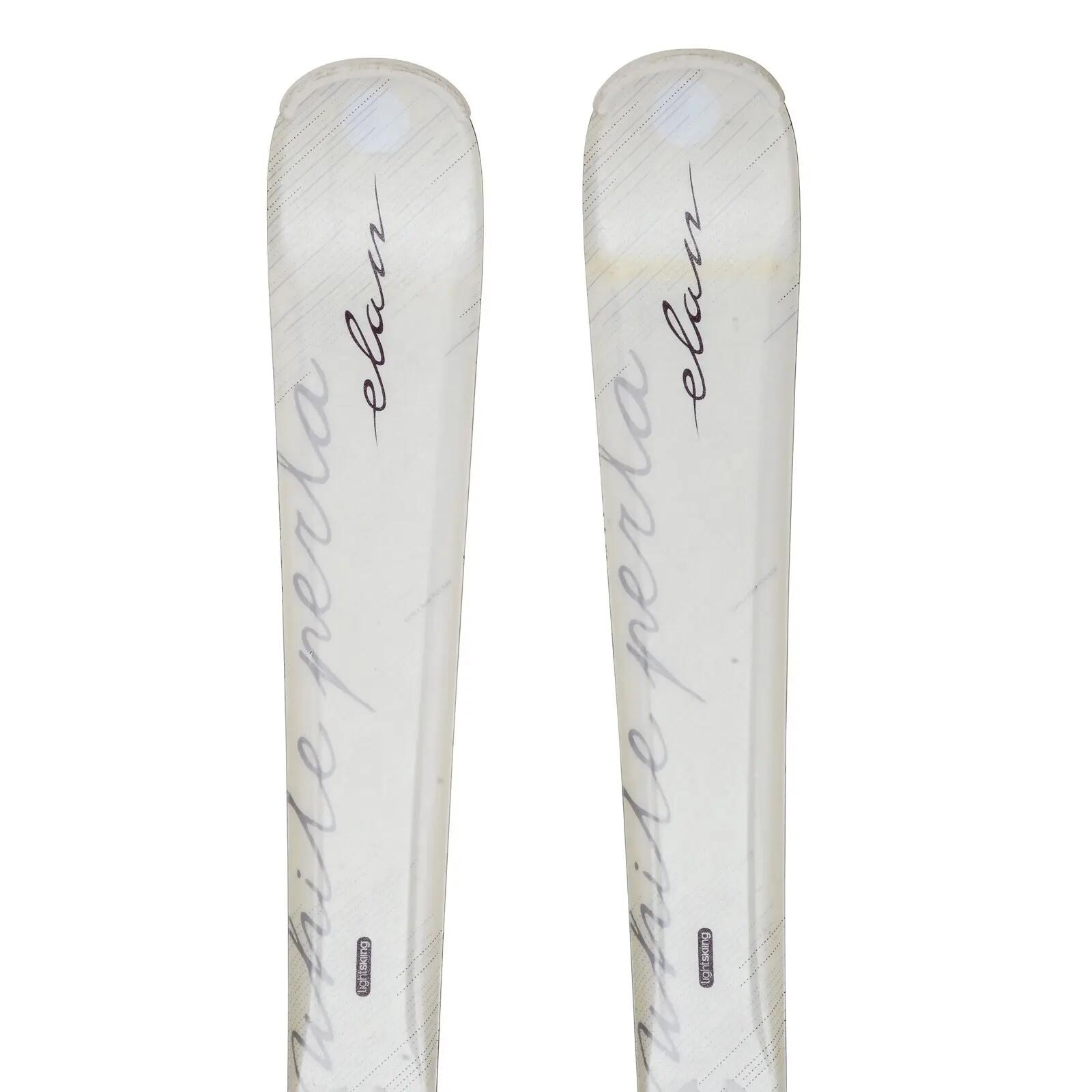 RECONDITIONNE - Ski Elan White Perla + Fixations 2/4