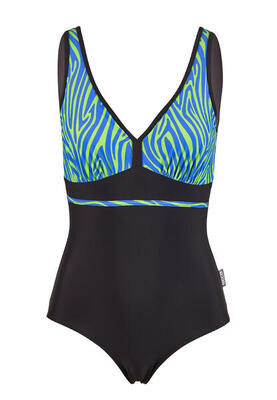 Beco zebra vibes-badpak | c-cup | blauw/groen
