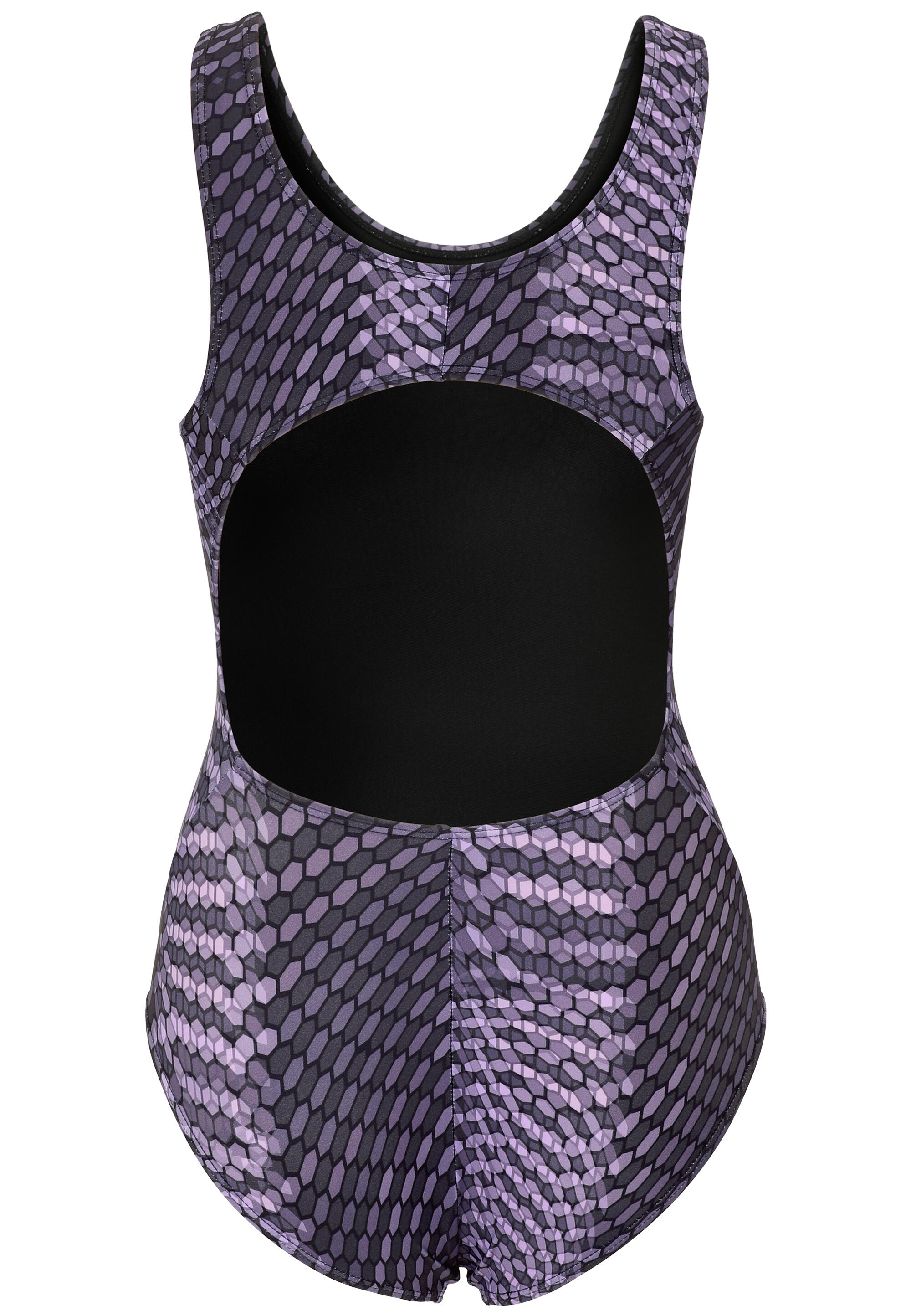 Beco Hexagon Swimsuit | Grey/purple 3/5