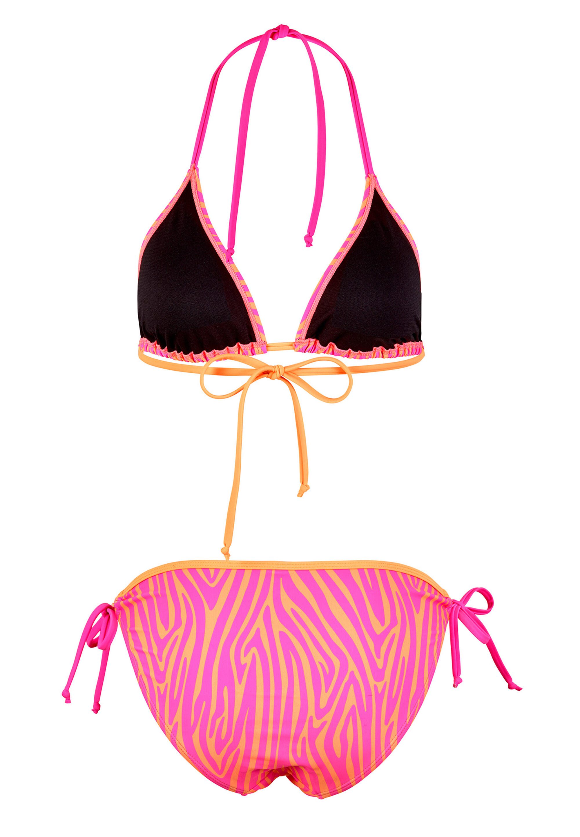 Beco Zebra Vibes Bikini | C Cup | Pink/orange 3/5