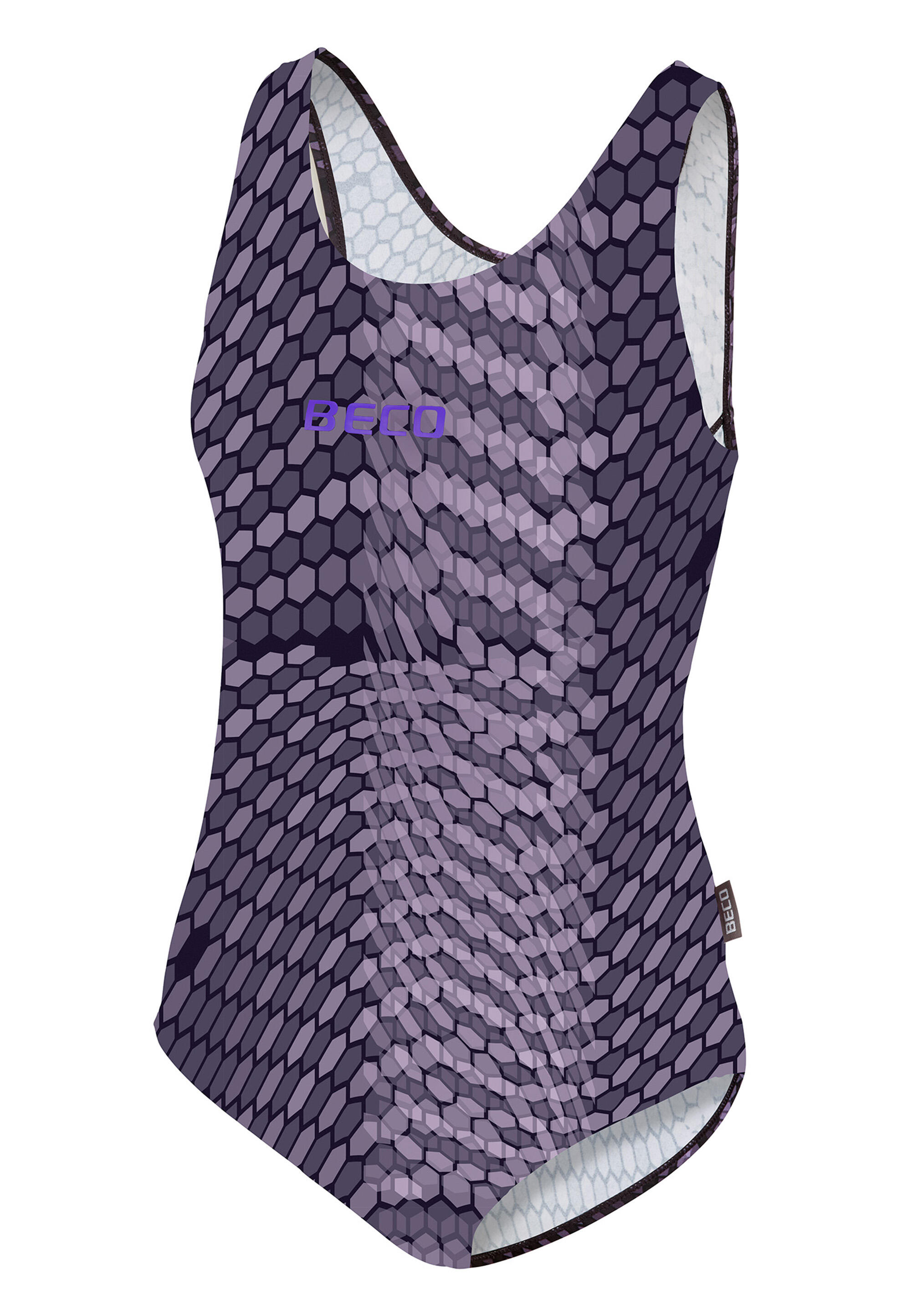 Beco Hexagon Swimsuit | Grey/purple 2/5