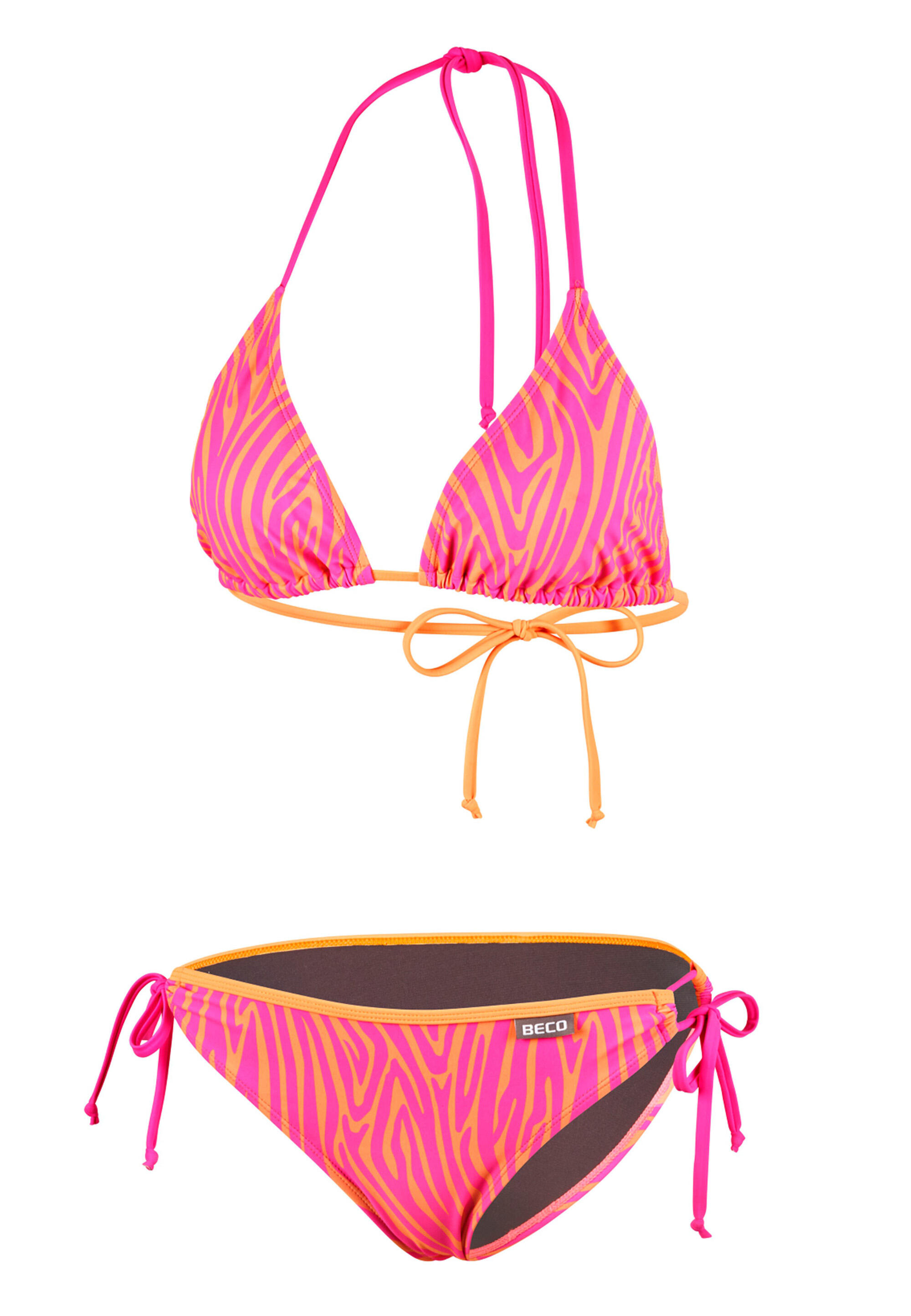Beco Zebra Vibes Bikini | C Cup | Pink/orange 2/5
