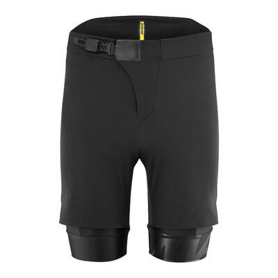 Mavic crosstrail padded 2 in 1 short zwart