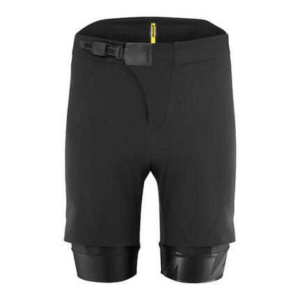 Short 2 en 1 Mavic Crosstrail Padded Noir