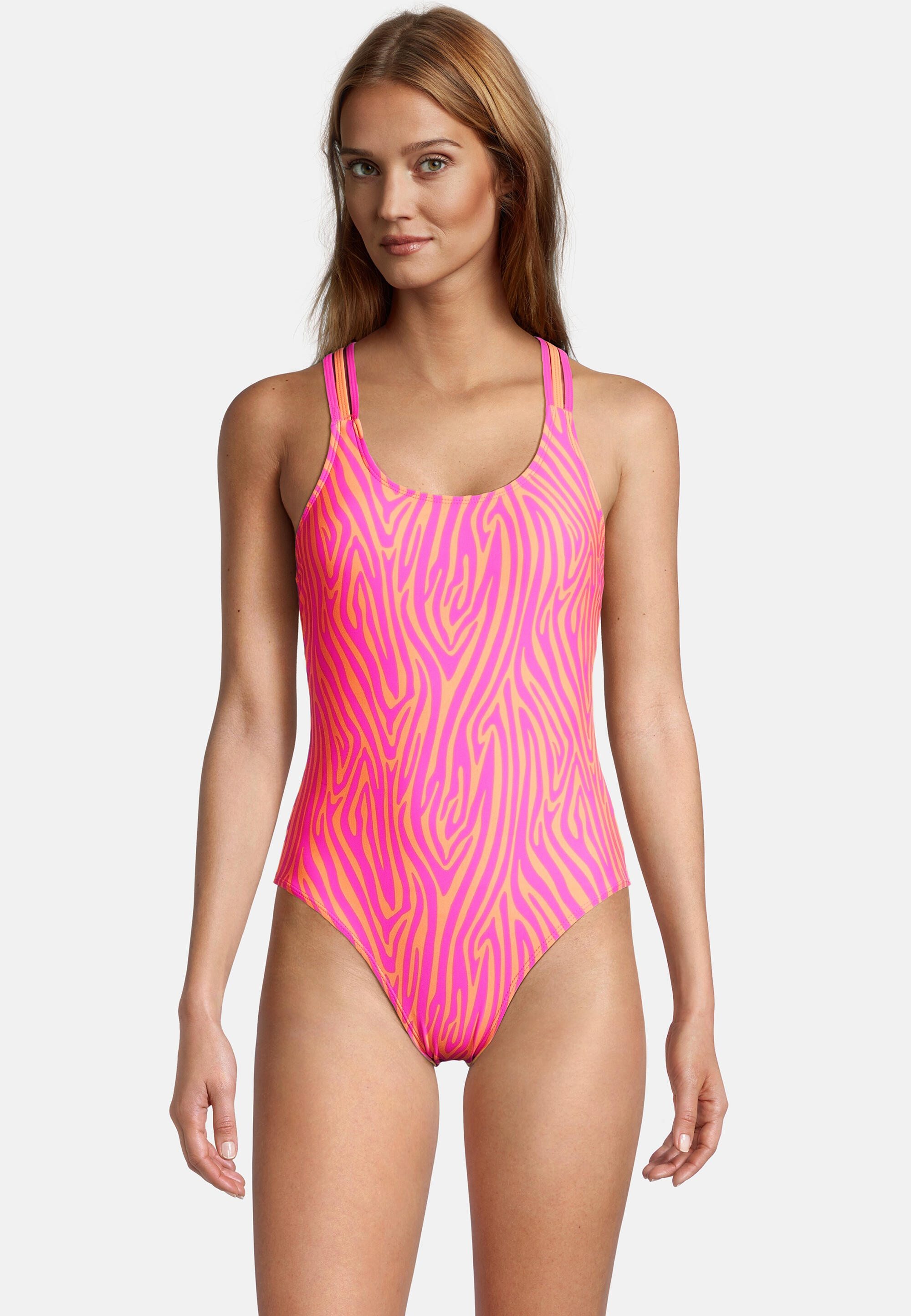 Beco Zebra Vibes Swimsuit | B-cup | Pink/orange 5/5