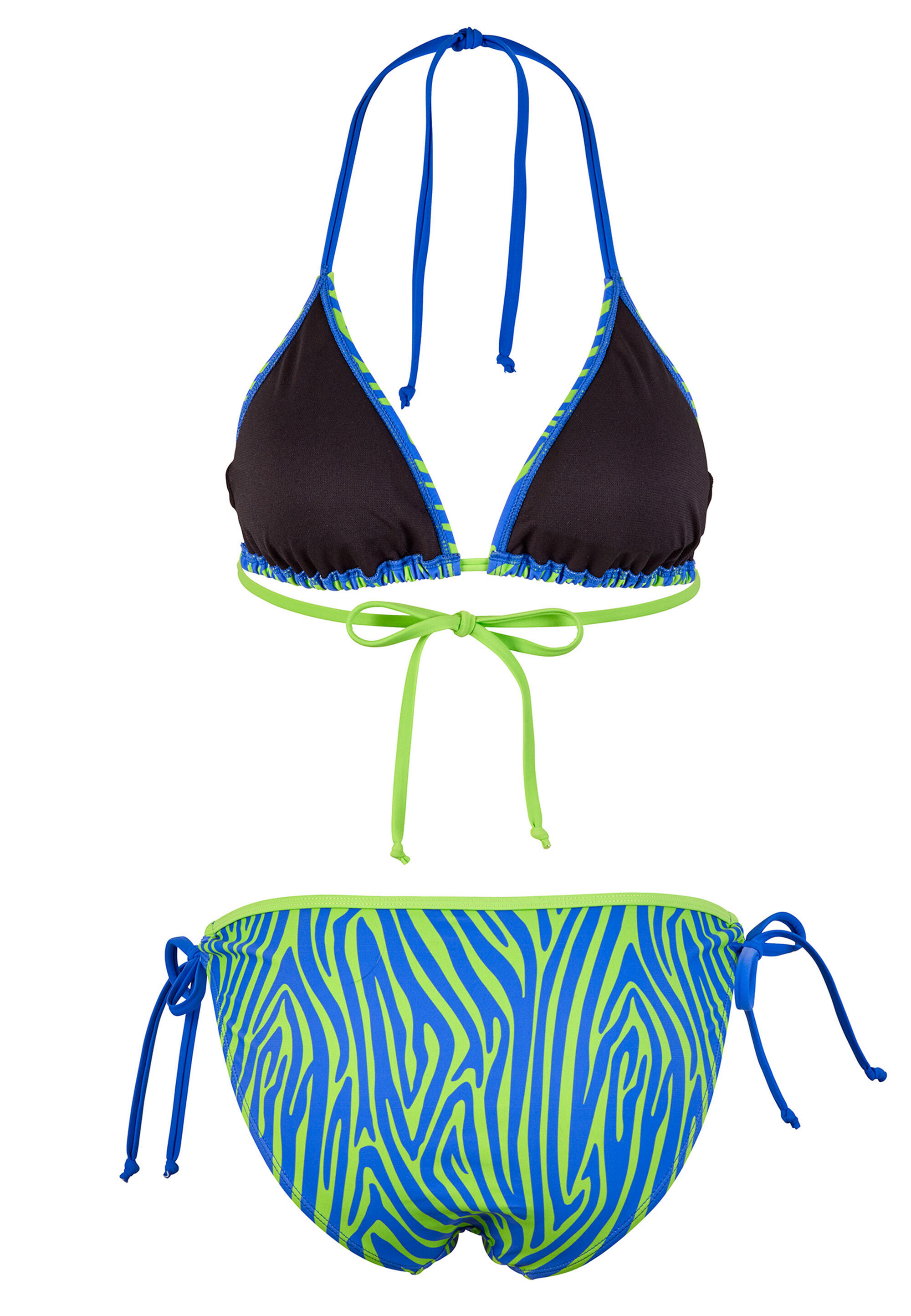 Beco Zebra Vibes bikini triangolo | Coppa C | Blu/verde 3/5