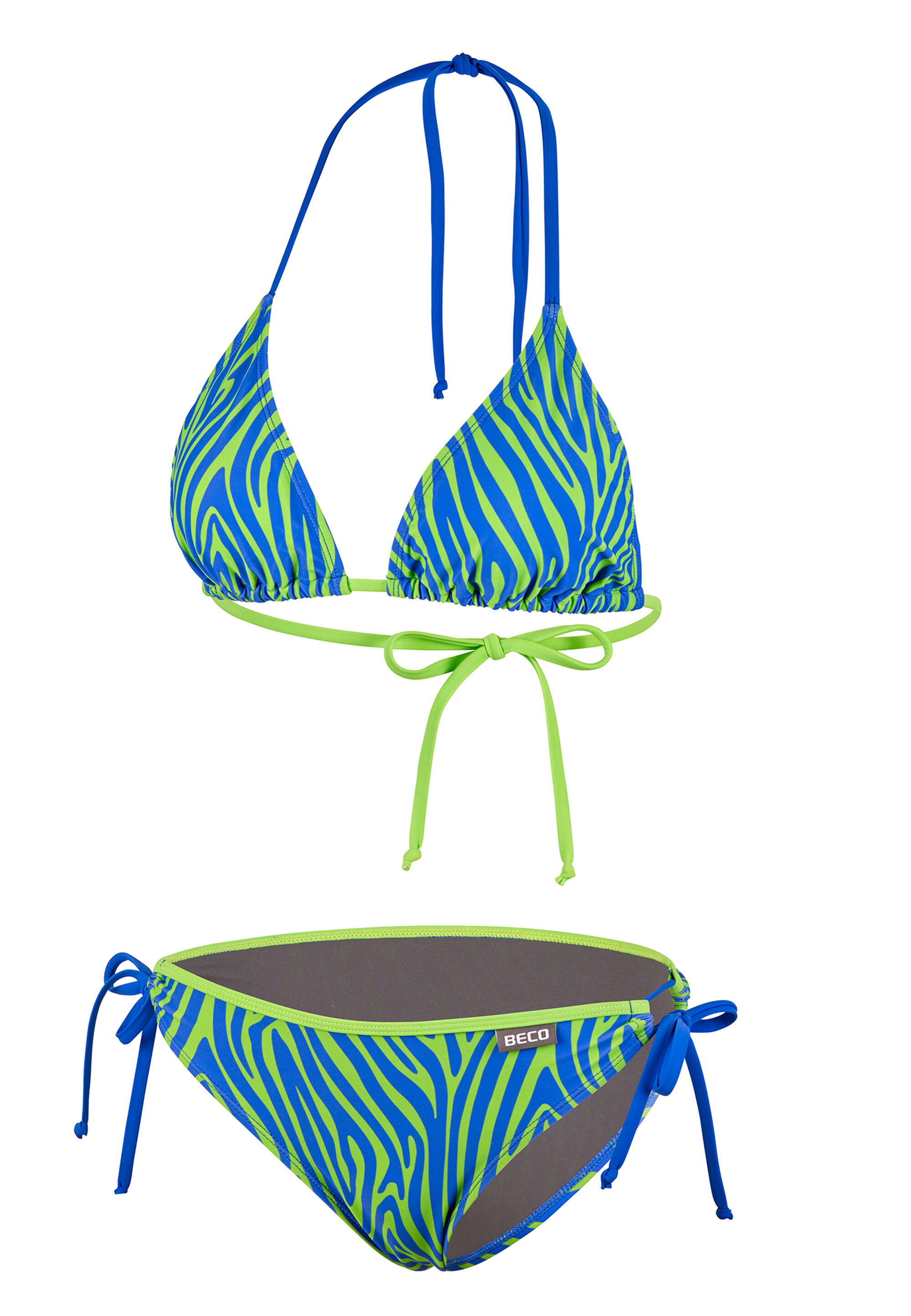 Beco Zebra Vibes bikini triangolo | Coppa C | Blu/verde 2/5