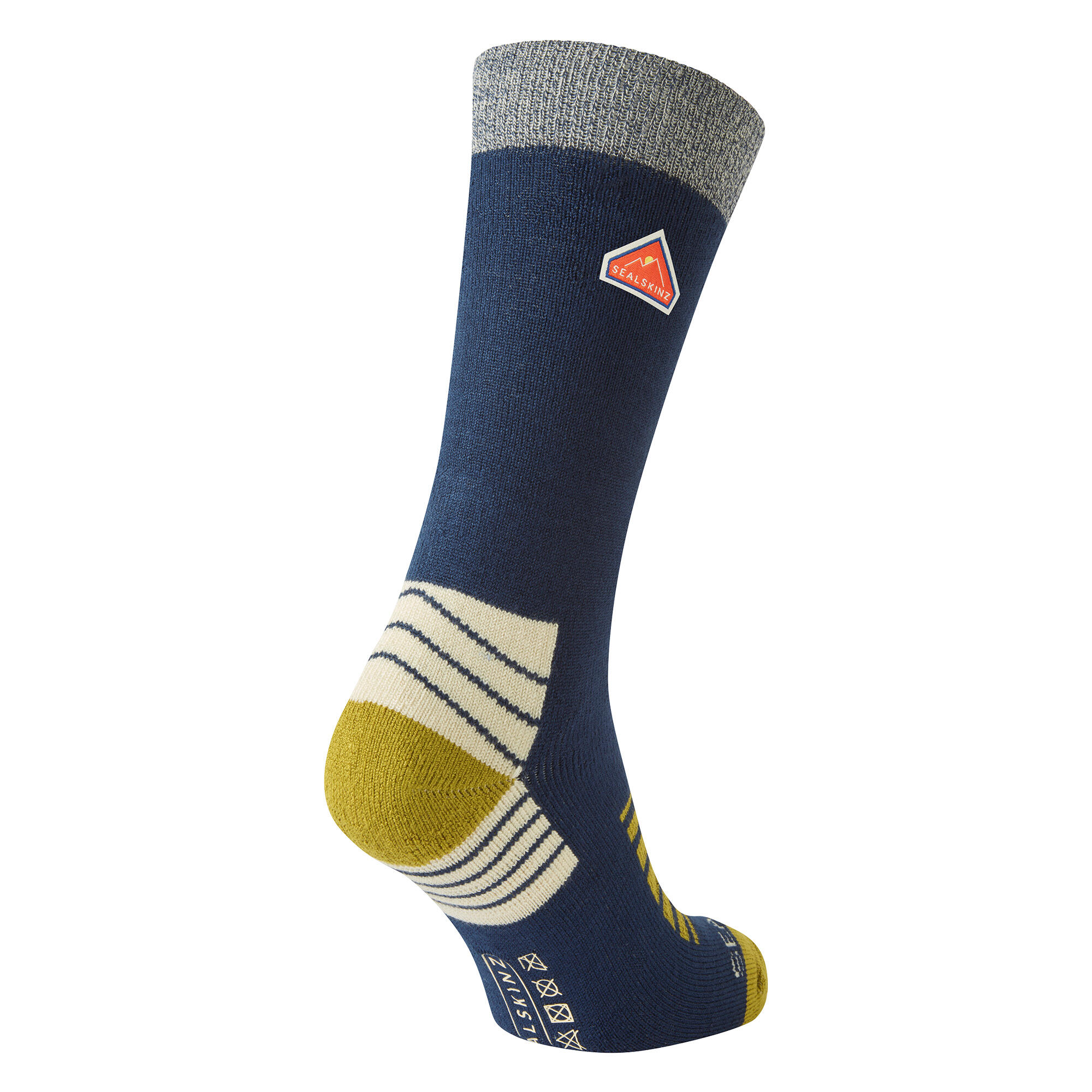 Chaussettes De Randonnée Unies Mi-longues En Bambou Monocouche Sealskinz 2/4