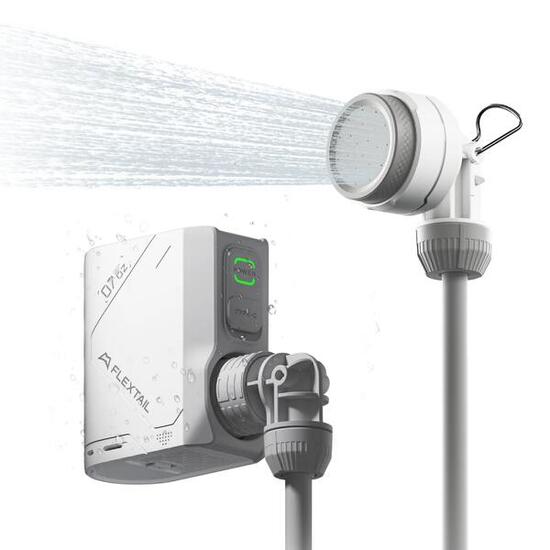 - Tiny Shower | Douche portable pour le camping | USB-C Rechargeable | Légère |