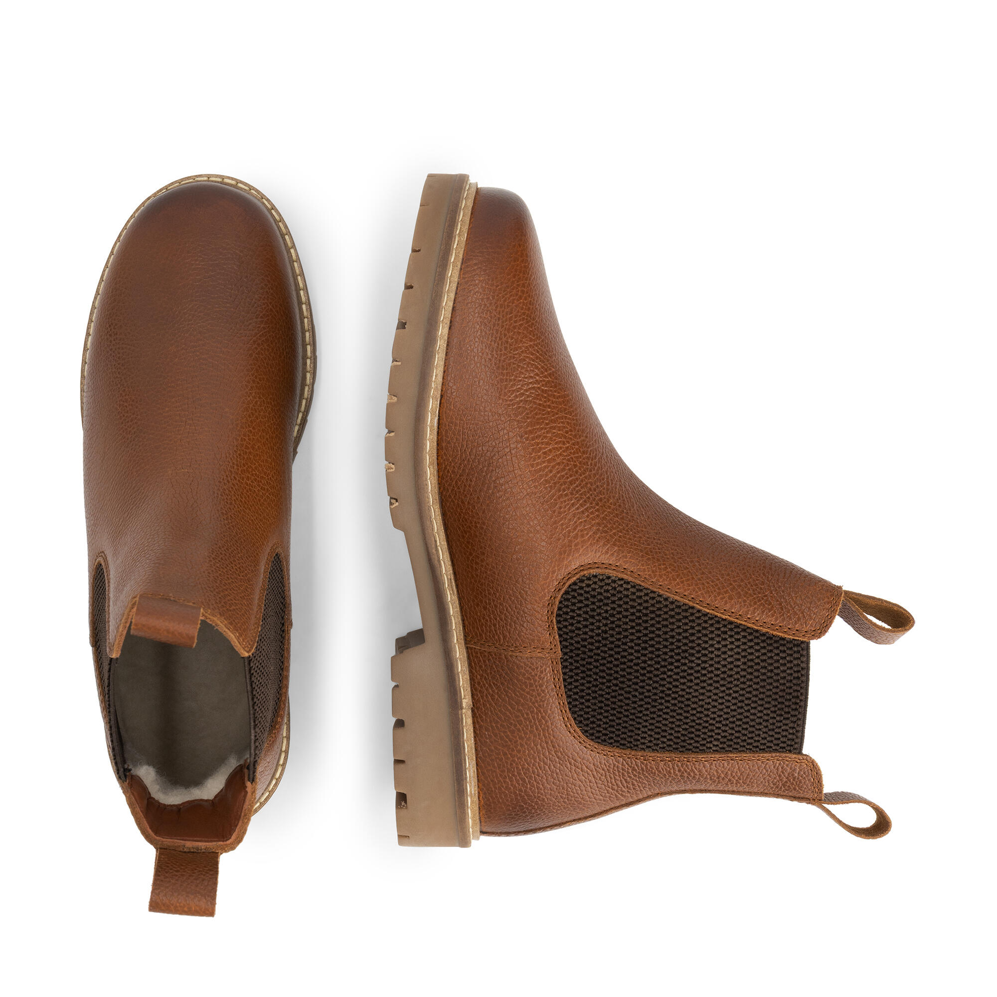 Romstad Damen - Chelsea boots - Wolle gefüttert - Cognac 4/6