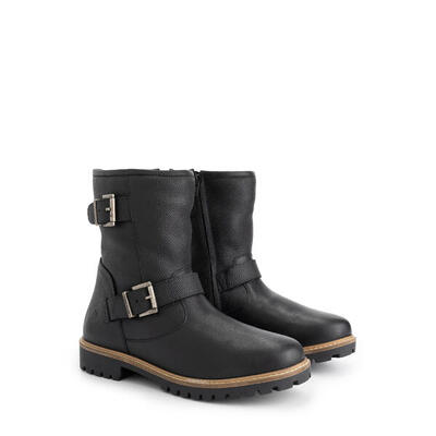 Skelde Herren - Biker boots - Wolle gefüttert - Schwarz