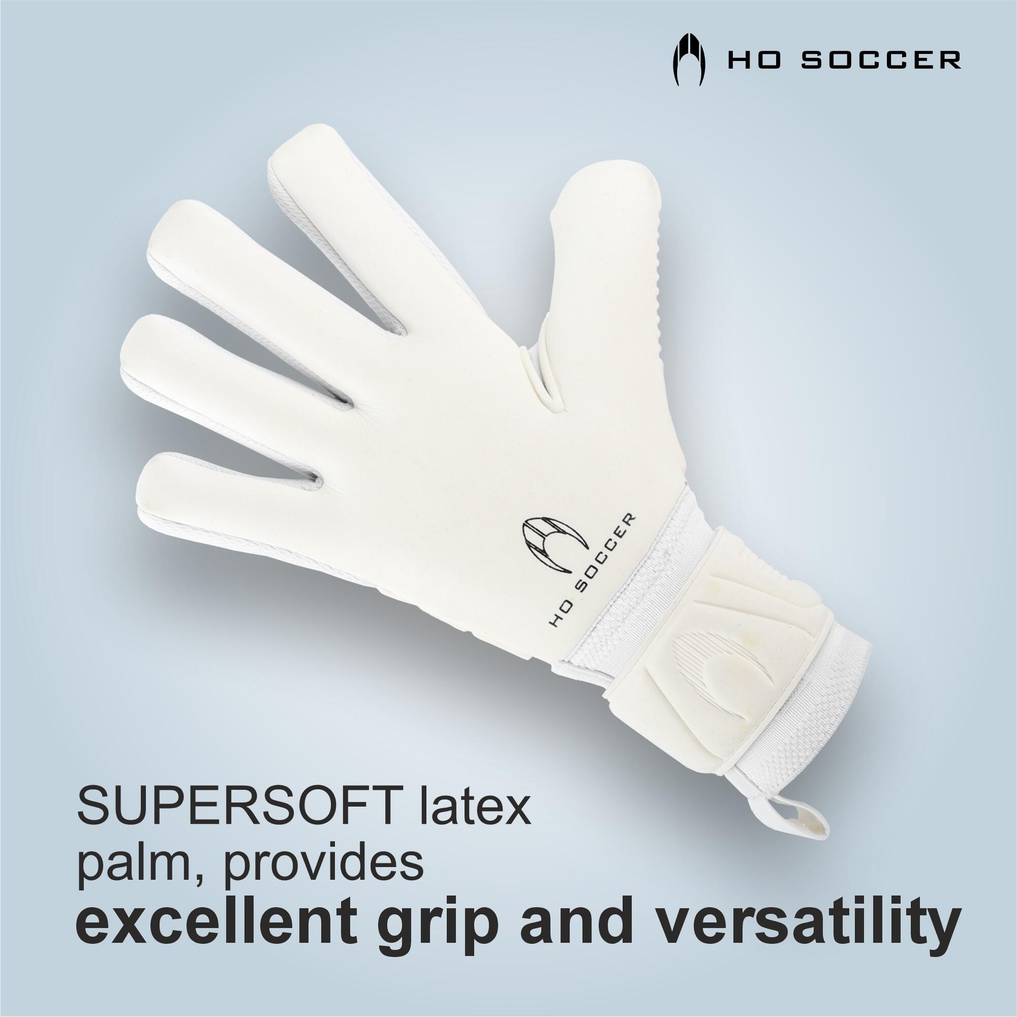 Guanti da portiere Ho Soccer per Bambino Spirito Negative Bianco 3/7