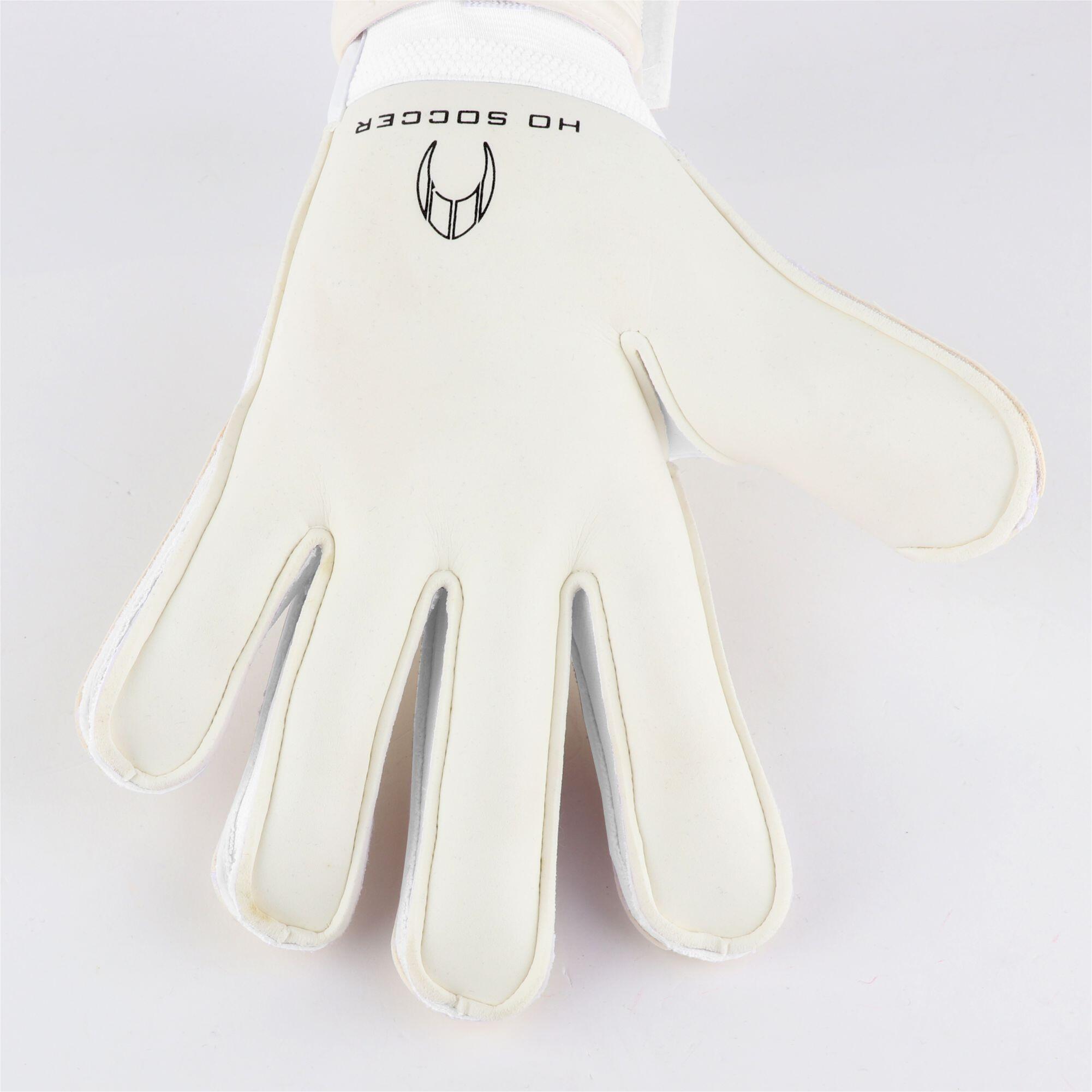 Guanto da portiere con protezioni Ho Soccer per Bambino Spirito Flat Bianco 6/7