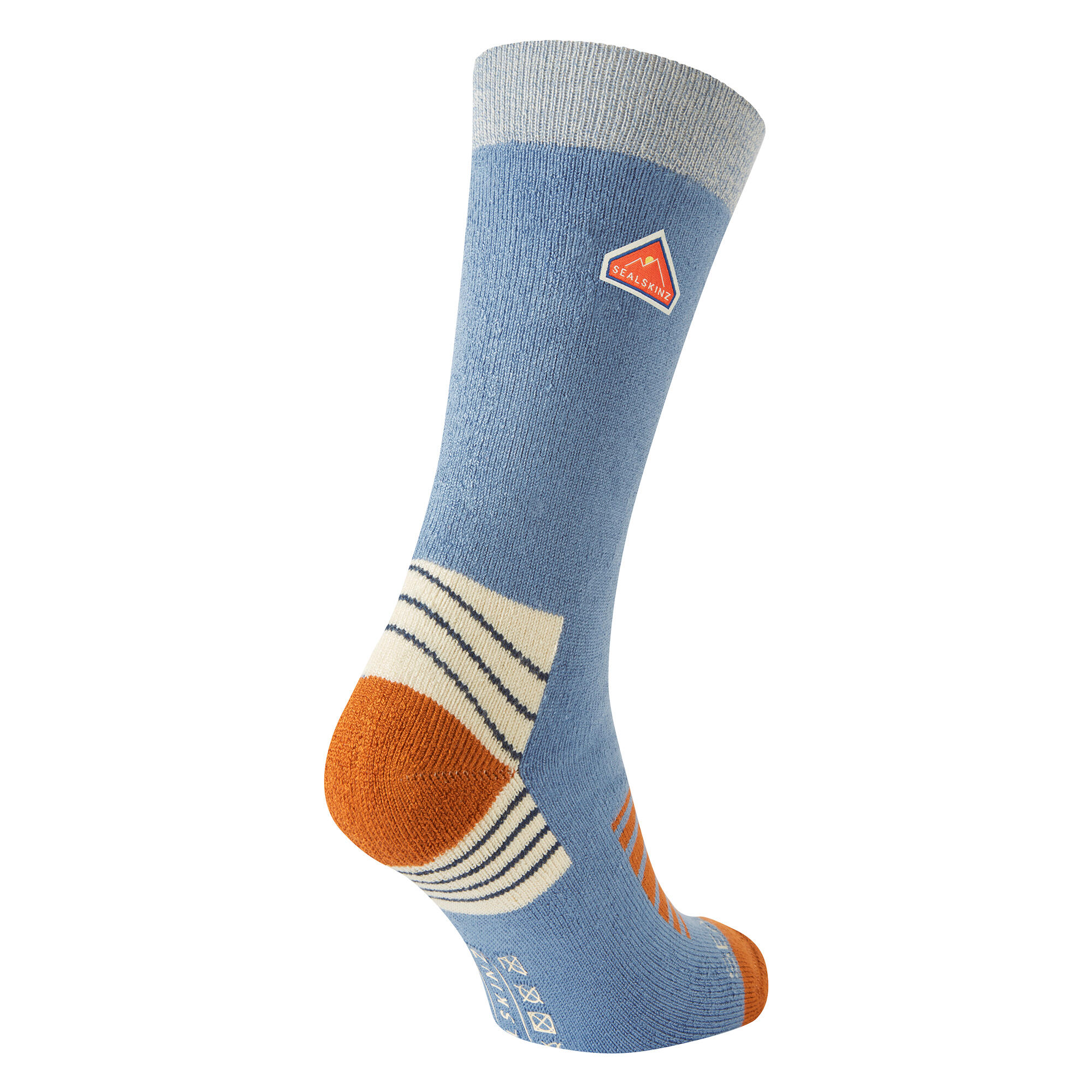 Chaussettes De Randonnée Unies Mi-longues En Bambou Monocouche Sealskinz 2/4