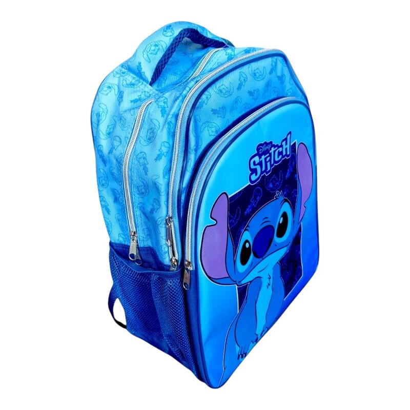Rucsac, 42x30x17 cm, cu trei compartimente si doua buzunare laterale, Stitch
