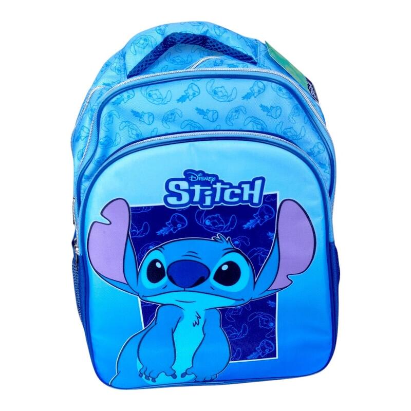 Rucsac, 42x30x17 cm, cu trei compartimente si doua buzunare laterale, Stitch