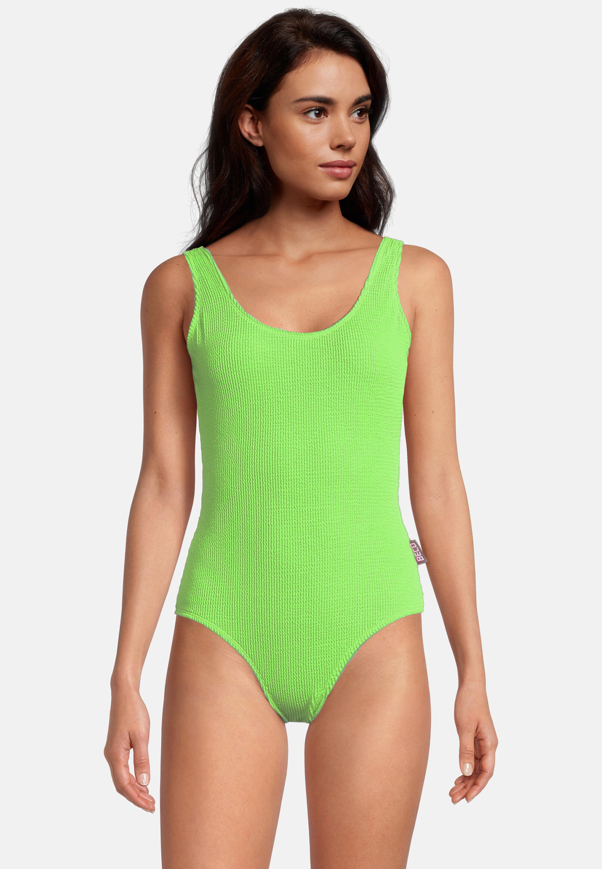 Beco Crinkle Swimsuit | Neon Green 5/5