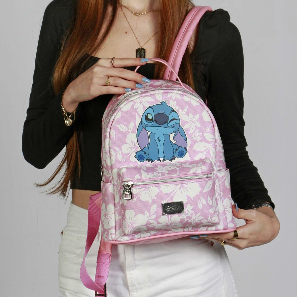 Mochila Infantil Stitch Cor de Rosa 5/5