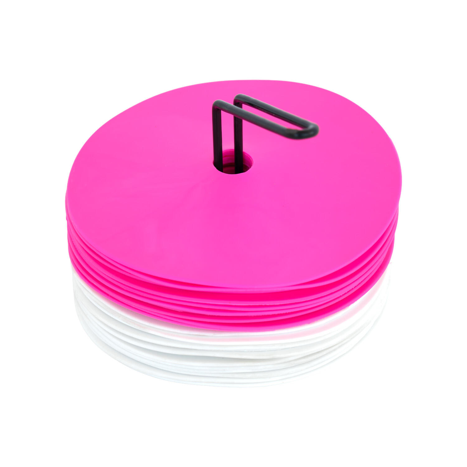 Set 24 Discos Entrenamiento Zastor AG-24 Blanco/Fucsia 4/4