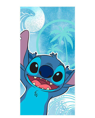 Kinder handdoek 70x140cm katoenen disney stitch