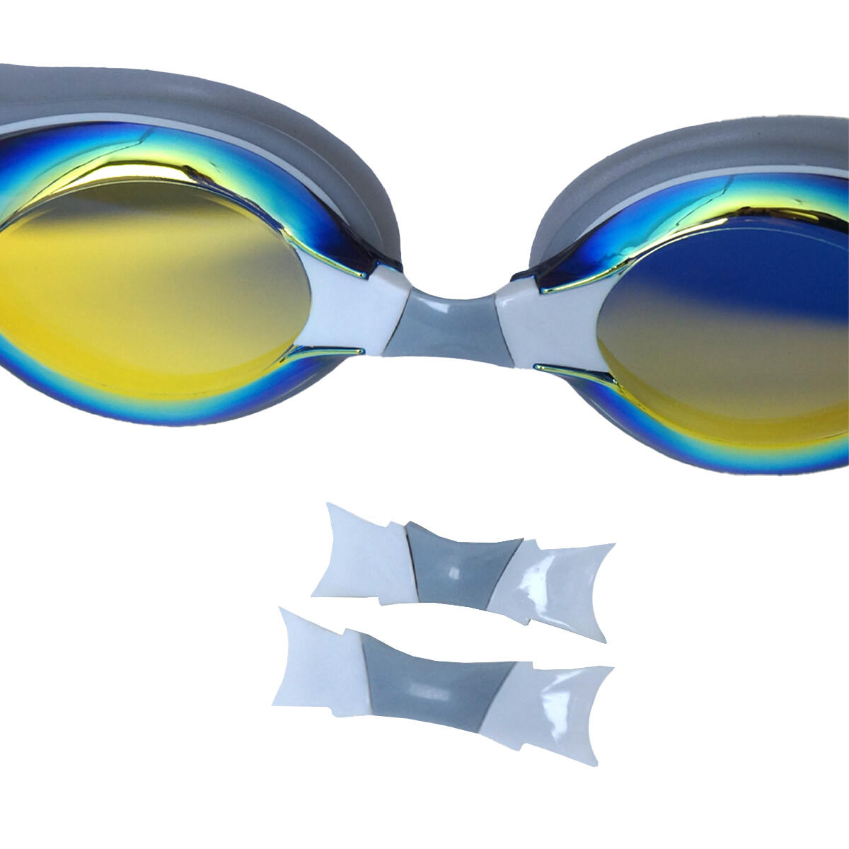 Lunettes de natation Adulte effet miroir doré Omada 2/3