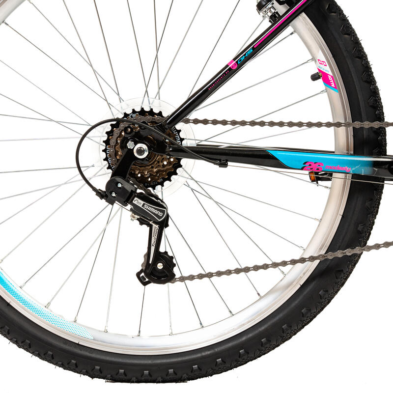 DHS Modesty Bicicletă de oraș - 26 inch, Negru