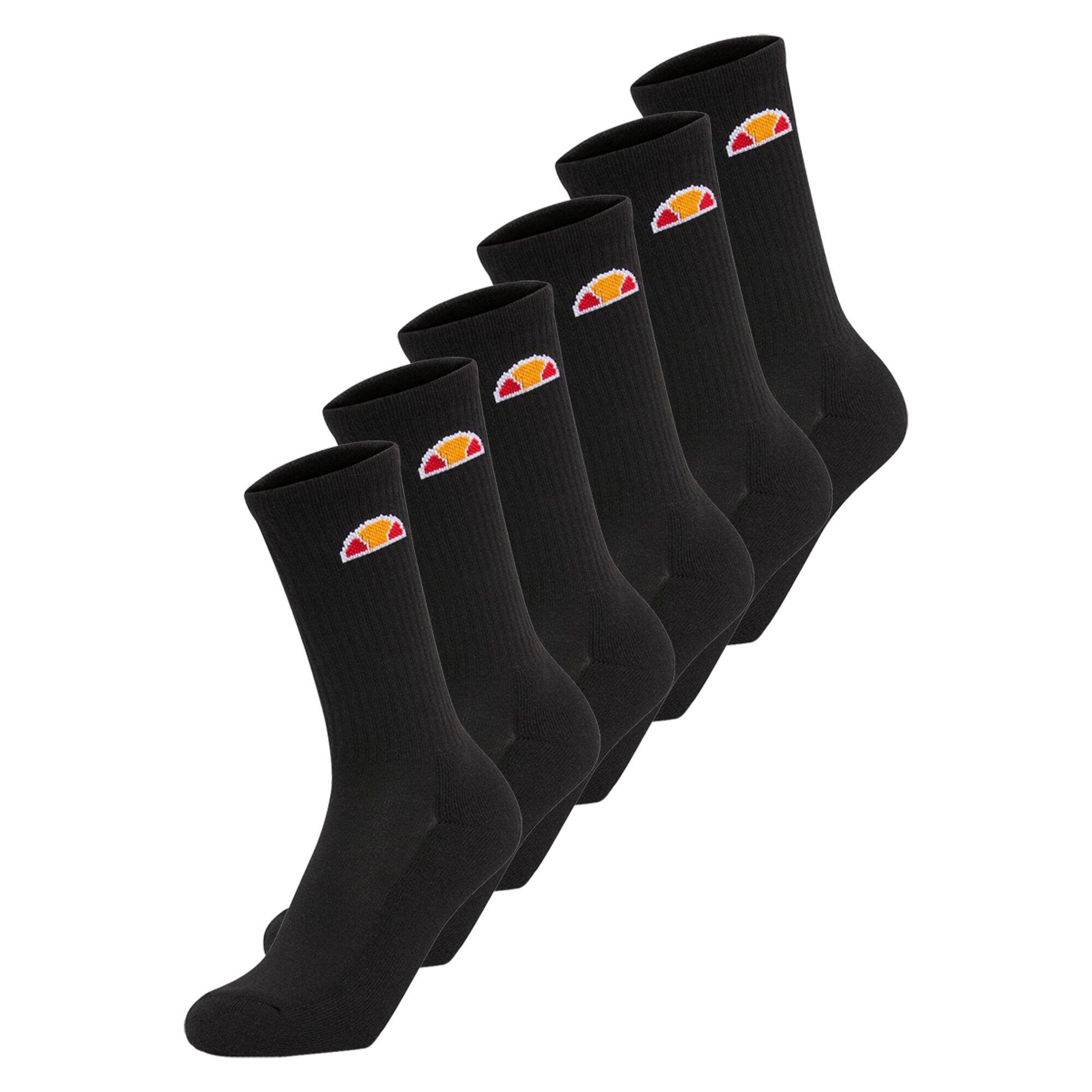Ellesse - Chaussettes Unisexe Pack De 6-tamuna Crew Sock - Chaussettes - Noir - 38/42 - Decathlon