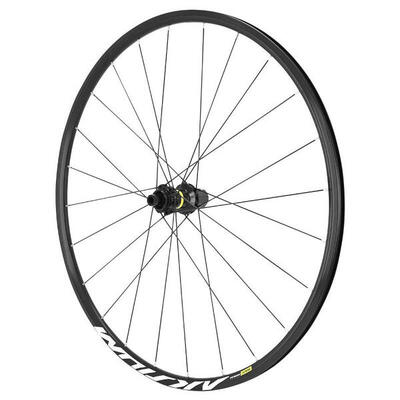 Achterwiel met steekas cassette spaken velg mavic 700 aksium disc centerlock 12-