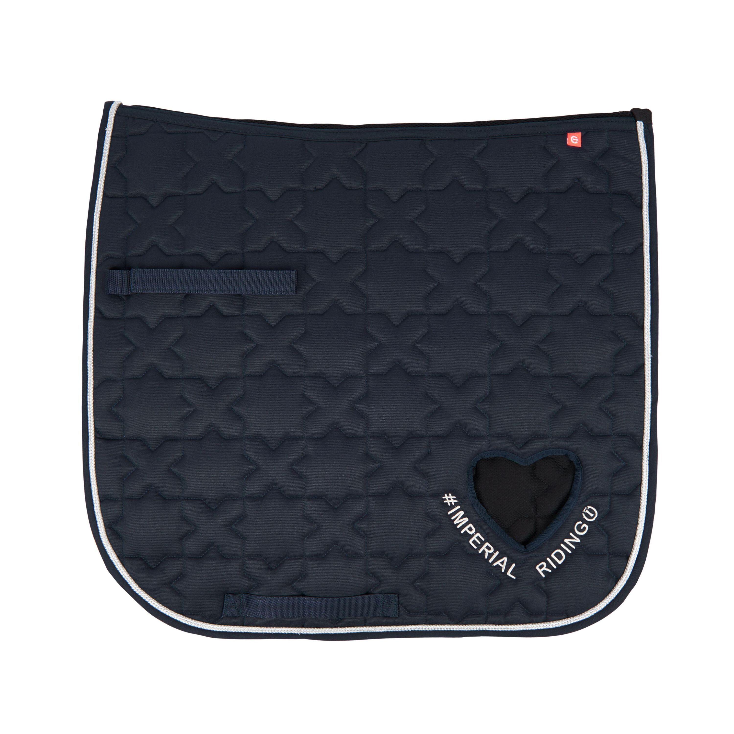 Imperial Riding - Tapis De Selle De Dressage Pour Cheval Imperial Riding Symbol - Tapis De Selle - Bleu - Cob - Decathlon