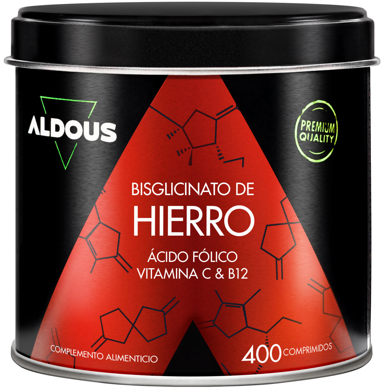 ALDOUS BIO Ferro + vitamina C, B12 e acido folico
