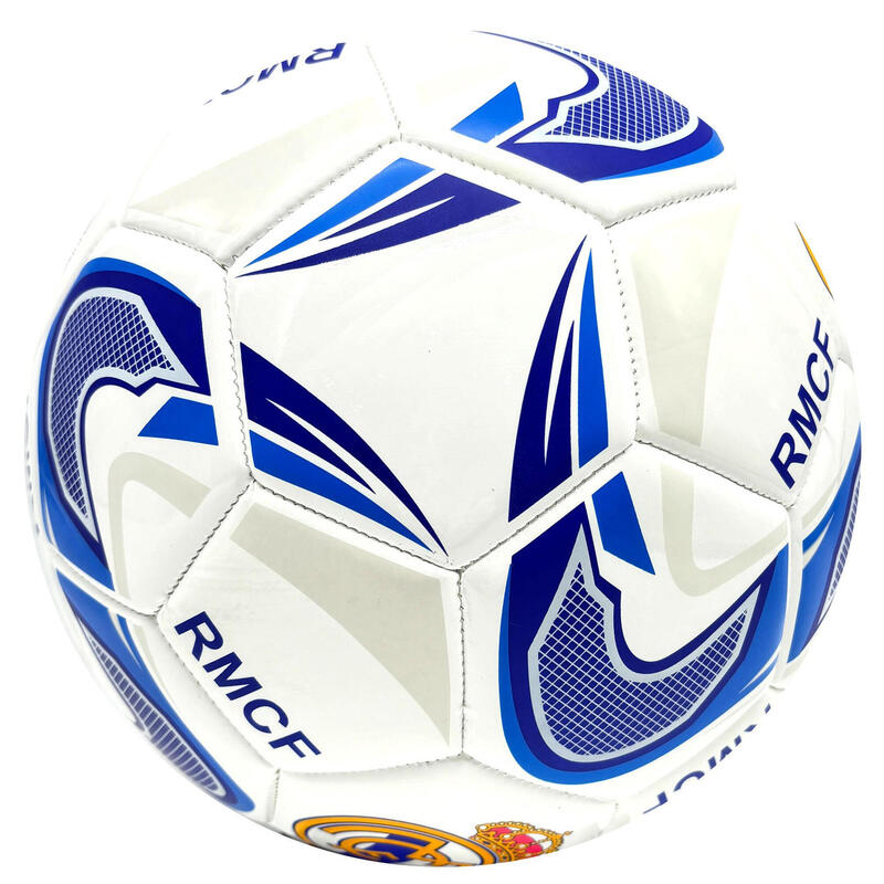 Ballon Real Madrid Officiel Taille 5 Ballon Real Madrid Officiel - Taille 5 - Collection Supporter - Cuir Polyuréthane Ballon Collection Supporters