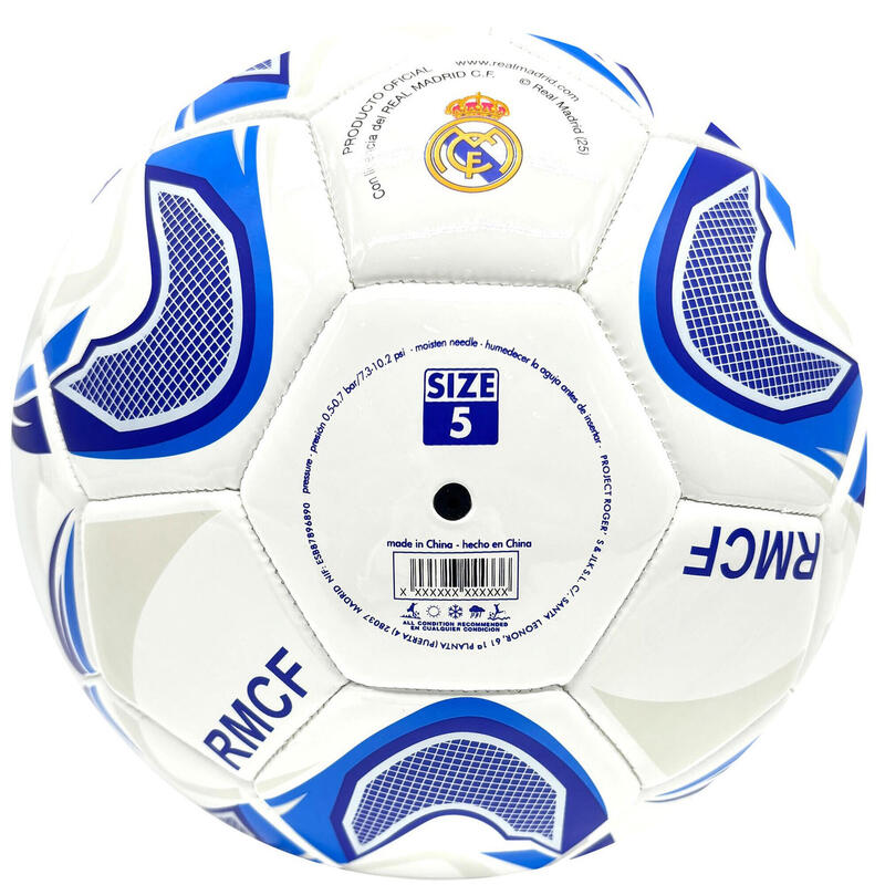 Ballon De Football Officiel Real Madrid – Taille 5, En Polyuréthane, Pour Collection Ou Pratique Occasionnelle