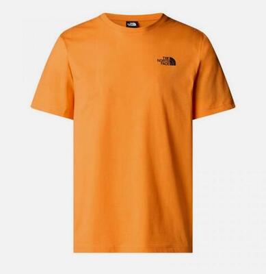 The North Face M S/S BOX NSE TEE NF0A87NPAQE ORANGE