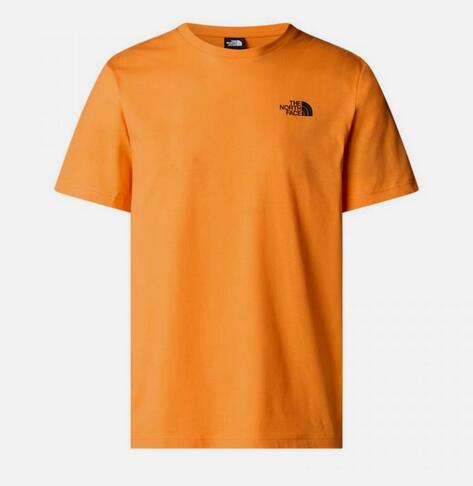 The North Face M S/S BOX NSE TEE NF0A87NPAQE ORANGE