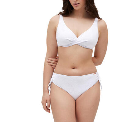 Conjunto de bikini reductor textura blanco copa C